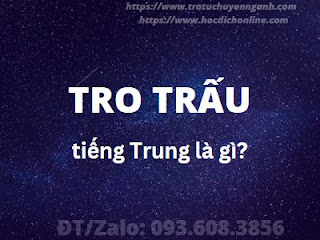 Tro trấu tiếng Trung là gì?