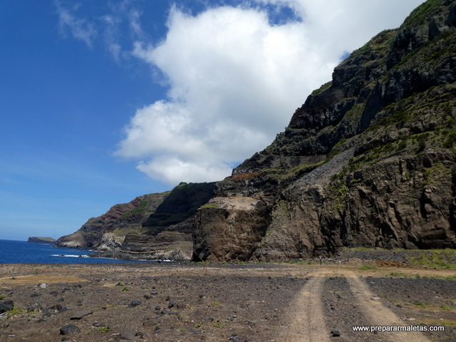 campos de lava en las islas Azores