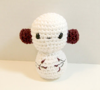 Toy Crobot (crocheted robot) from the Crobots pattern book