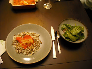 Koshari and Orange and Radish Salad with Cinnamon Vinaigrette