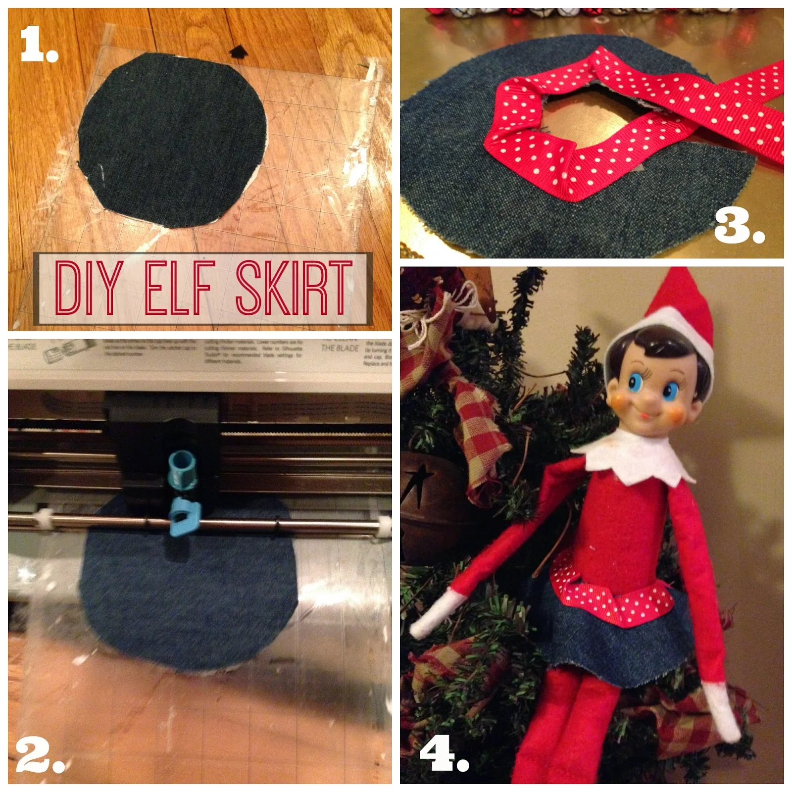 Elf on the shelf, clothes, Silhouette tutorial, Silhouette Studio, free cut files, DIY, do it yourself