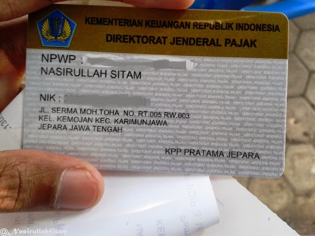 Cepatnya Membuat NPWP di KPP Pratama Jepara - Nasirullah Sitam