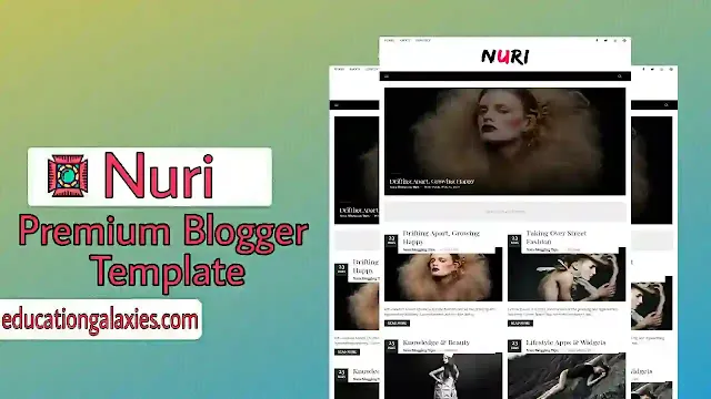 nuri premium blogger template