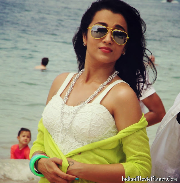 trisha hot bikini thigh showaranmanai 2 images