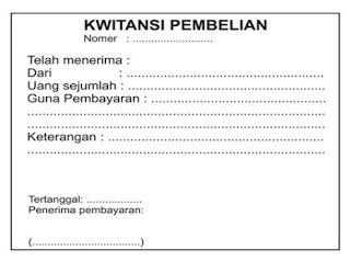 kwitansi kosong pembelian