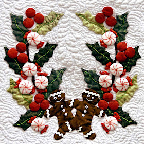 Christmas Baltimore quilt by Miriam L Meier