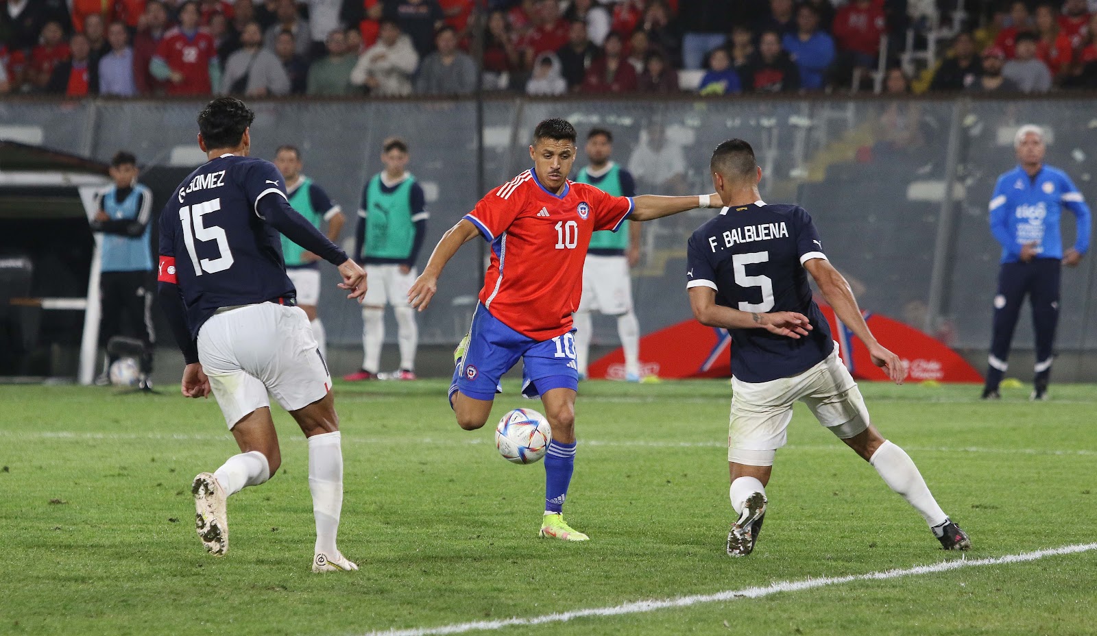 Chile y Paraguay en partido amistoso, 27 de marzo de 2023