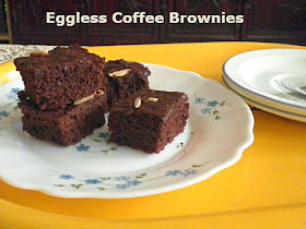 Eggless Coffee Brownies Recipe @ treatntrick.blogspot.com