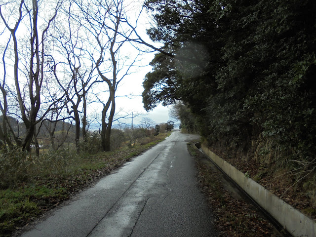 岡成の道路を尾高方面へ向かいます