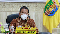 Gubernur Lampung Jadi Narasumber Webinar Dengan Tema Menguak Strategi Penthalik Lampung Melawan Covid-19