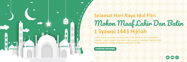 Download Spanduk Hari Raya Idul Fitri Adobe Illustrator