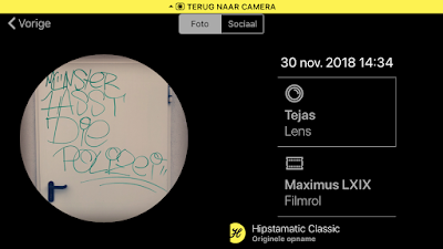 Schermafbeelding Hipstamatic-instellingen Tejas + Maximus LXIX