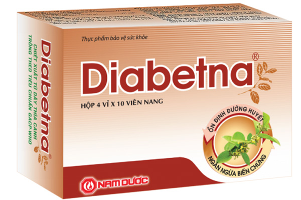 Diabetna là viên uống thực phẩm chức năng bảo vệ sức khỏe. Tác dụng chính của sản phẩm này là hỗ trợ điều trị tiểu đường và ngăn ngừa các biến chứng