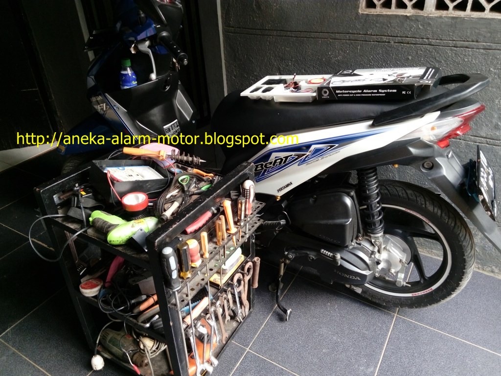 Aneka Alarm Motor  Cara  pasang alarm motor  remote pada 