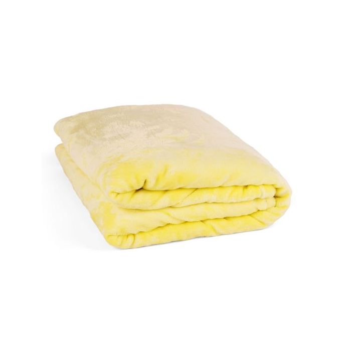 بطانية من مينترا 130 × 180 سم - أصفر