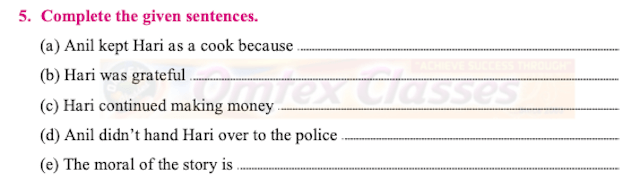 Maharashtra Board Class 10 English Solutions Unit 1.2 The Thief’s Story