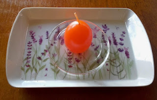 orange Easter candle