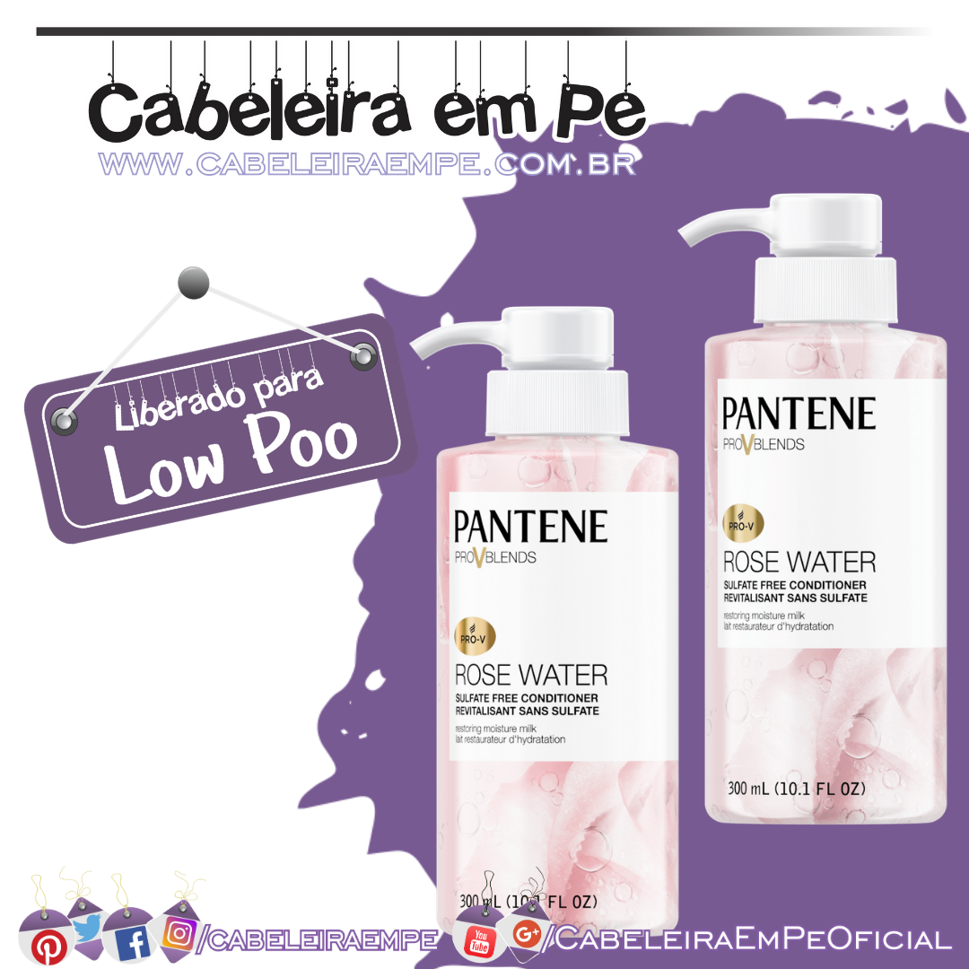 Shampoo e Condicionador Pro-V Blends Rose Water - Pantene (Low Poo)