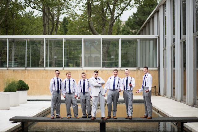 groomsmen at wayne state McGregor Memorial Conference Center