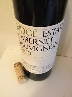 Tasting note for the Ridge Estate Cabernet Sauvignon