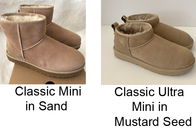 UGG sand vs mustard seed