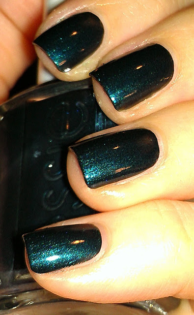 blackened teal shimmer