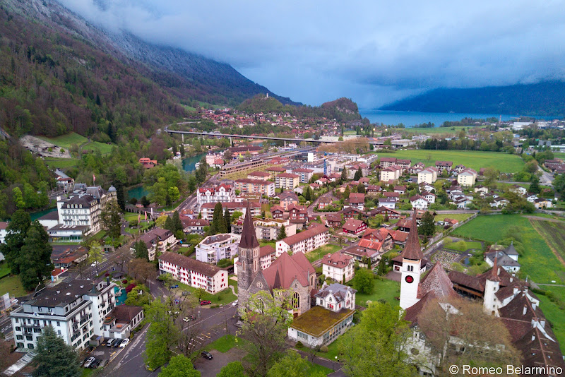 Interlaken Drone Aerial View Four Days in Interlaken and the Swiss Alps