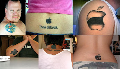 tatuaggi apple e nuovo sistema di tatoo marketing non imposto in stile iLOVE!