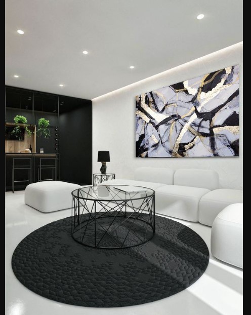 Modern Style Interior Design with black and white interior design