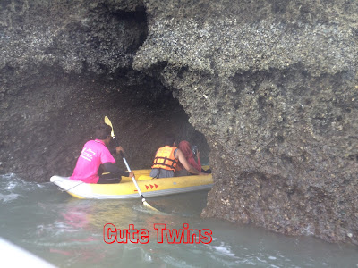 cara naik canoe di Phang Nga Bay