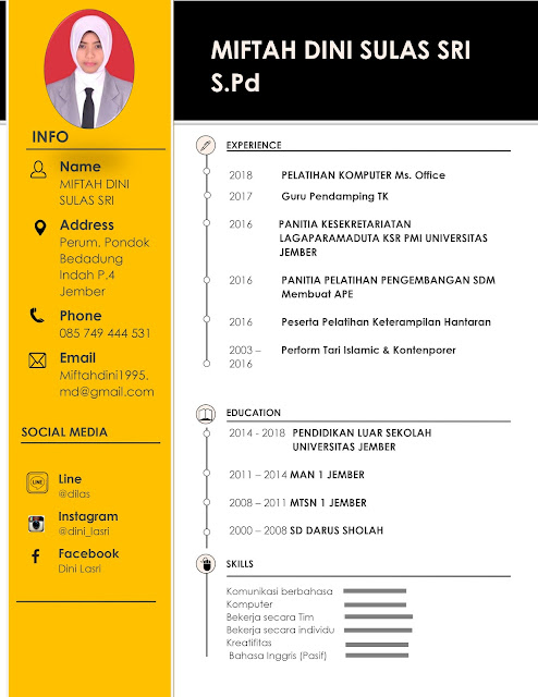 Contoh CV Daftar Riwayat Hidup PDF