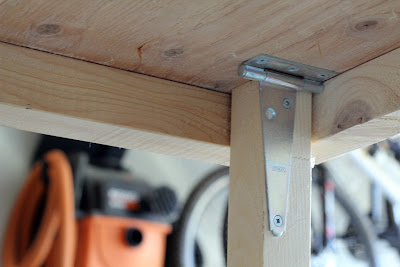 DIY fold-up worktable