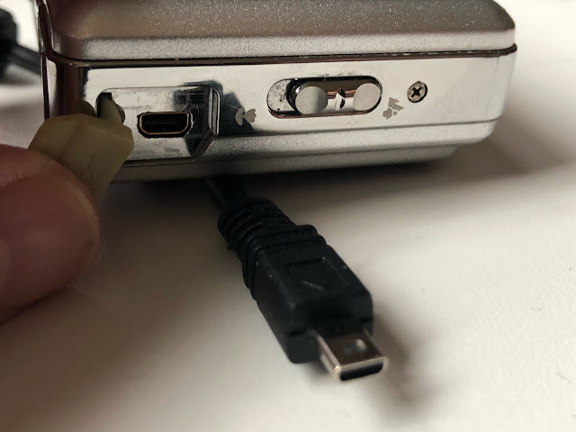 Olympus USB-aansluiting