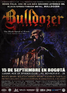 POSTER de BULLDOZER en Bogota 2018