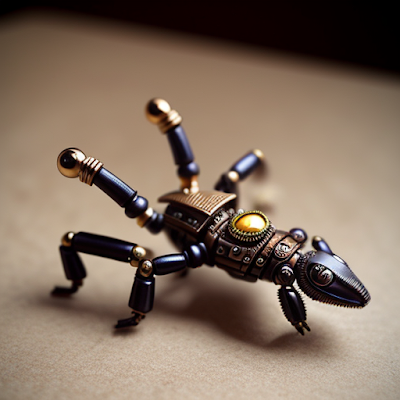 Steampunk Scorpion Statue Miniature 3D amazingwallpapersa blogspot com (14)