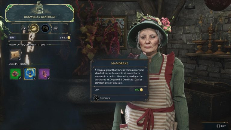 WHERE TO BUY MANDRAKES IN HOGWARTS LEGACY
