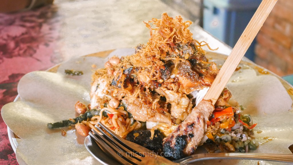 nasi campur mek juwel di ubud bali