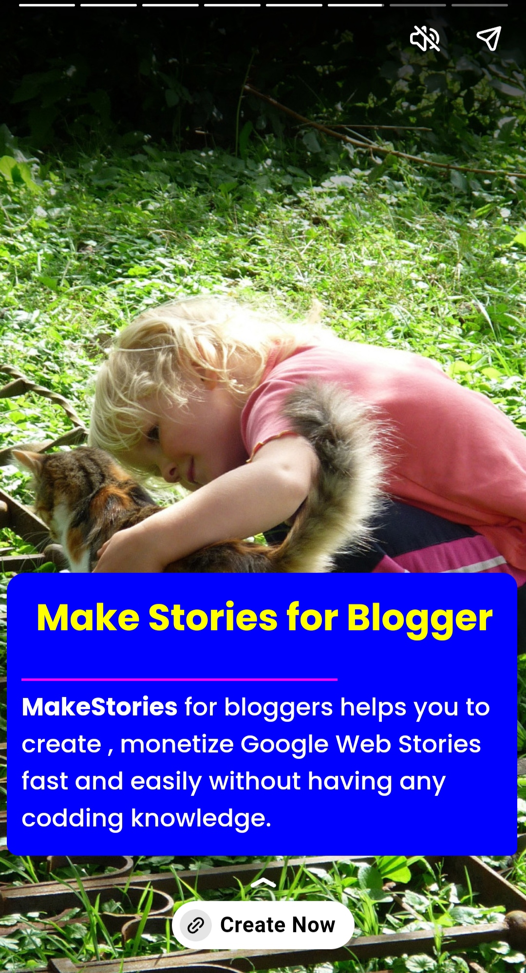 Web stories generator for Blogger image