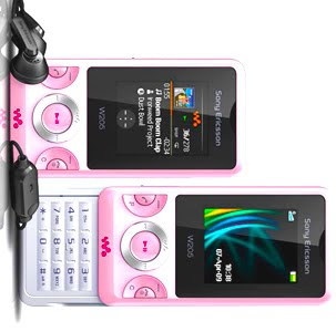 celular sony ericsson w205 rosa