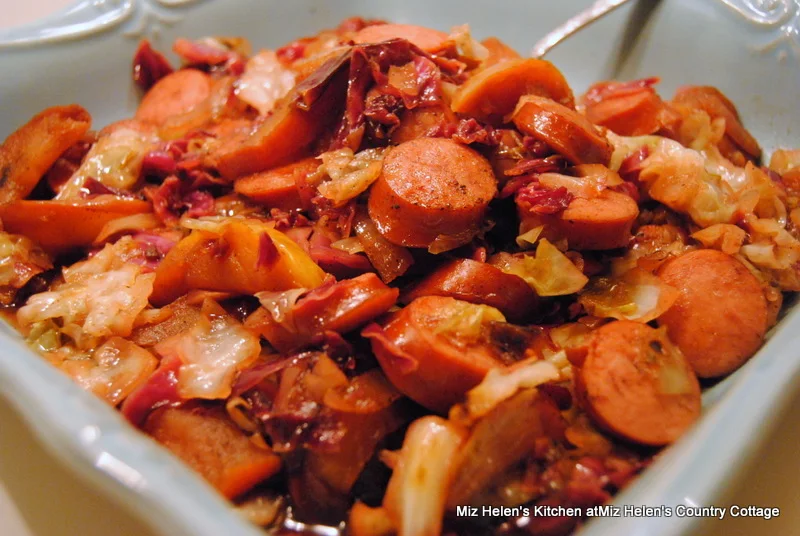 Sweet and Sour Cabbage With Smoked Sausage at Miz Helen's Country Cottage