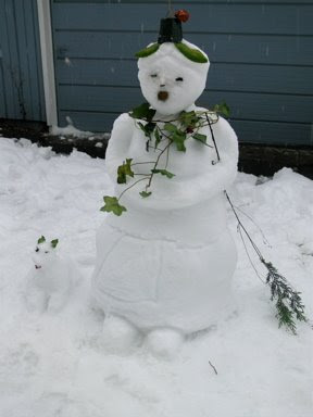 snow woman image