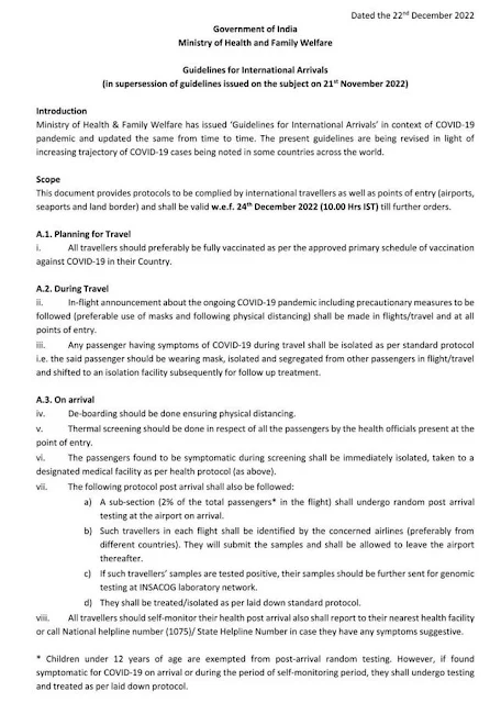 India revises Travel rules for International Arrivals, Random testing of Covid-19 returns at Airport - Saudi-Expatriates.com