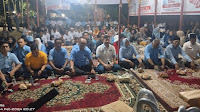 Nobar Debat Capres di Posko TKD Prabowo-Gibran Madina, Dihadiri Ratusan Massa Pendukung
