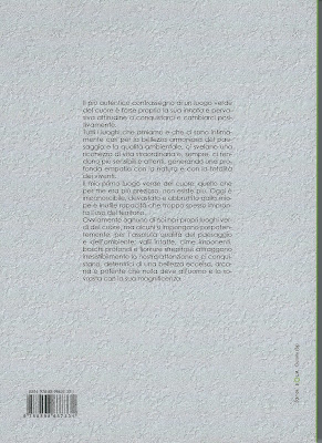 The book 30 luoghi verdi del cuore put out by the Gruppo Flora Alpina Bergamasca (FAB) - back cover.