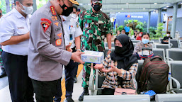 Tinjau Stasiun Pasar Senen, Kapolri Imbau Warga Mudik Sebelum Tanggal 28 April