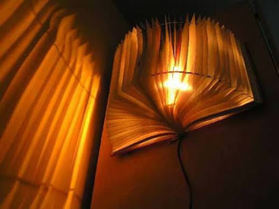 Recycled Book Lamp