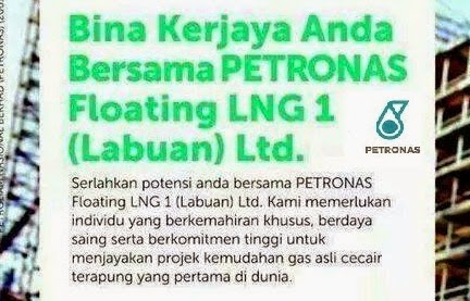 Jawatan Kosong: PETRONAS FLOATING LNG (LABUAN) LTD