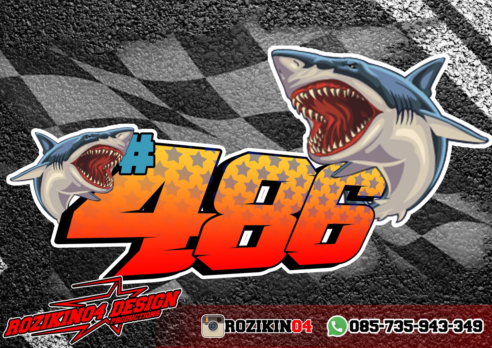  Stiker Racing  Keren 486 Hiu firedpen