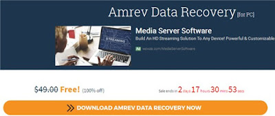 Miễn phí bản quyền phần mềm phục hồi dữ liệu Amrev Data Recovery trị giá 49 USD 