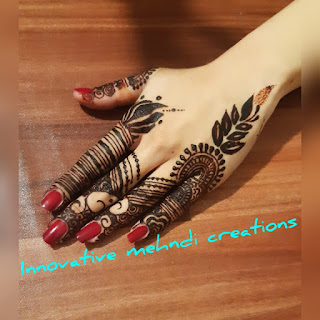 henna designs for back hand 2021